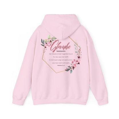 Glaube Substantiv (rosa) - Unisex Hoodie