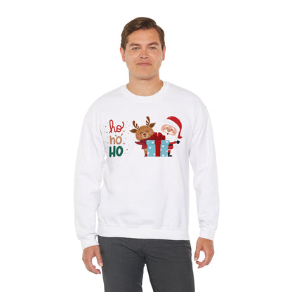 Ho ho ho Rentier und Santa  - Unisex Sweatshirt