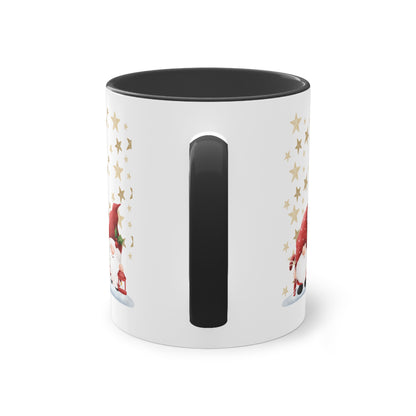 Wichtel, merry Christmas! - Zwei-Ton-Kaffeetasse