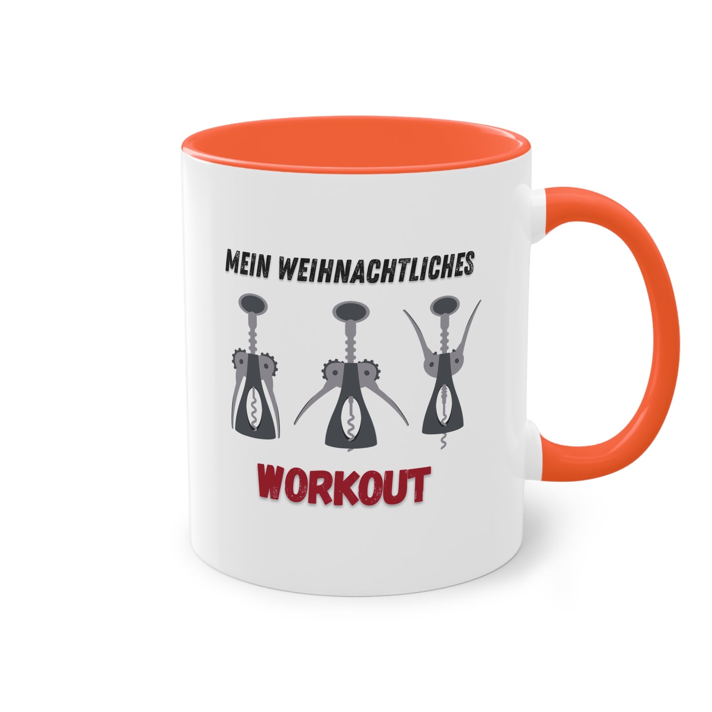 Mein weihnachtliches Workout - Zwei-Ton-Kaffeetasse