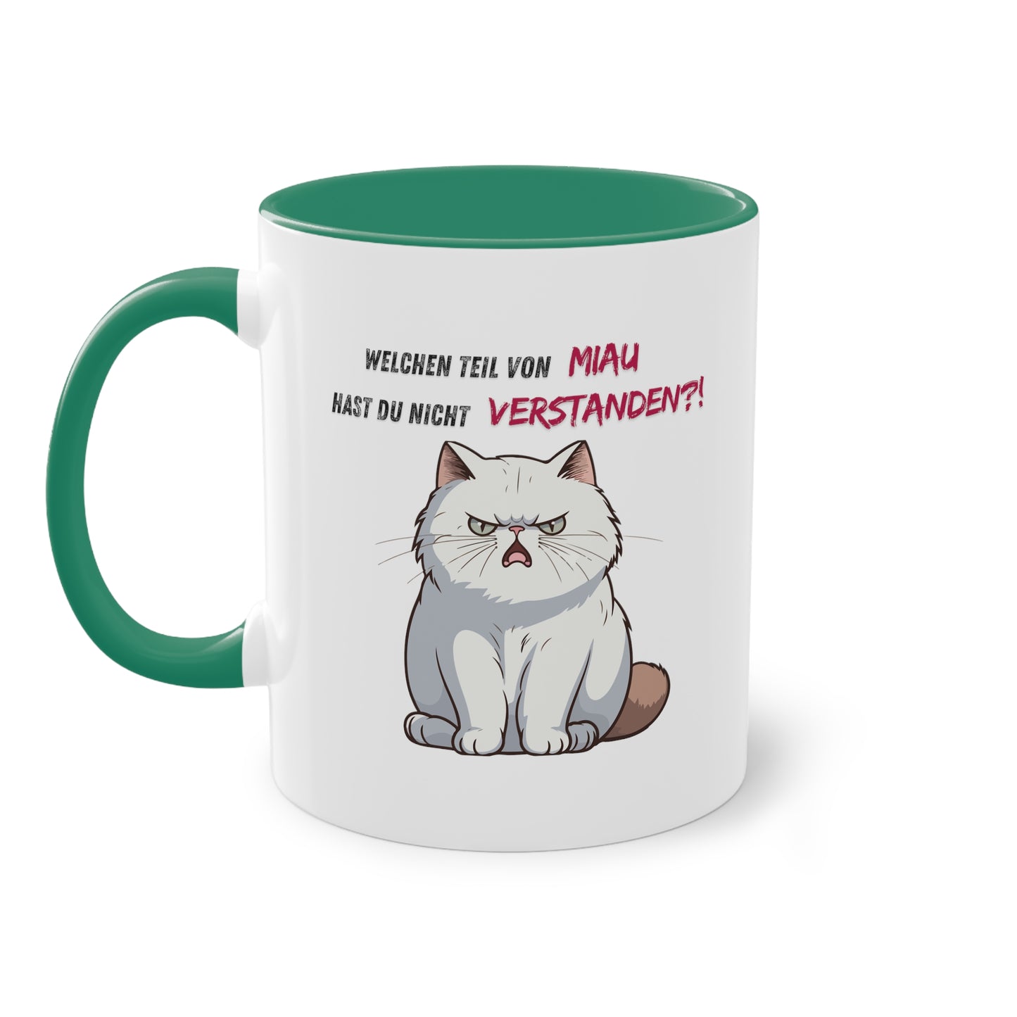 Welchen Teil von Miau - Zwei-Ton-Kaffeetasse