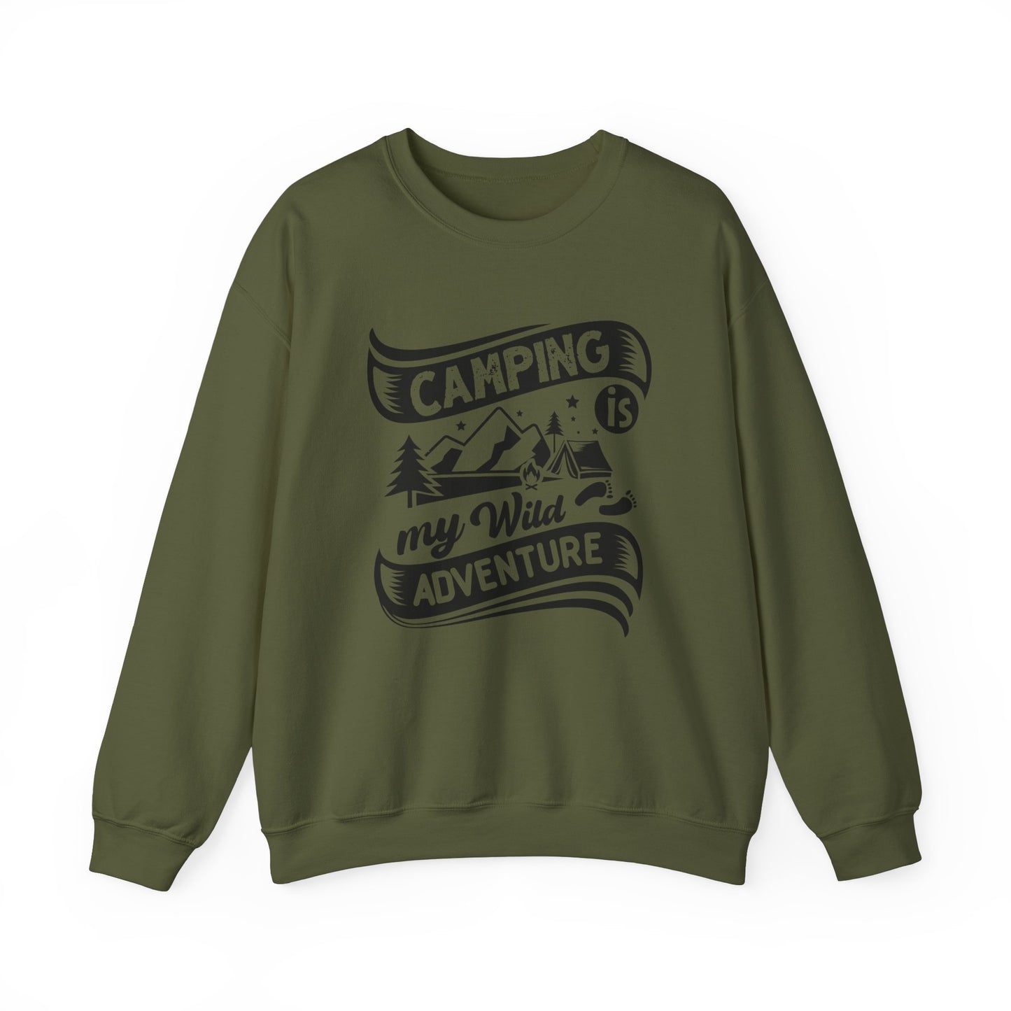 Unisex Sweatshirt - Camping is my wild adventure (Zelten ist mein wildes Abenteuer)