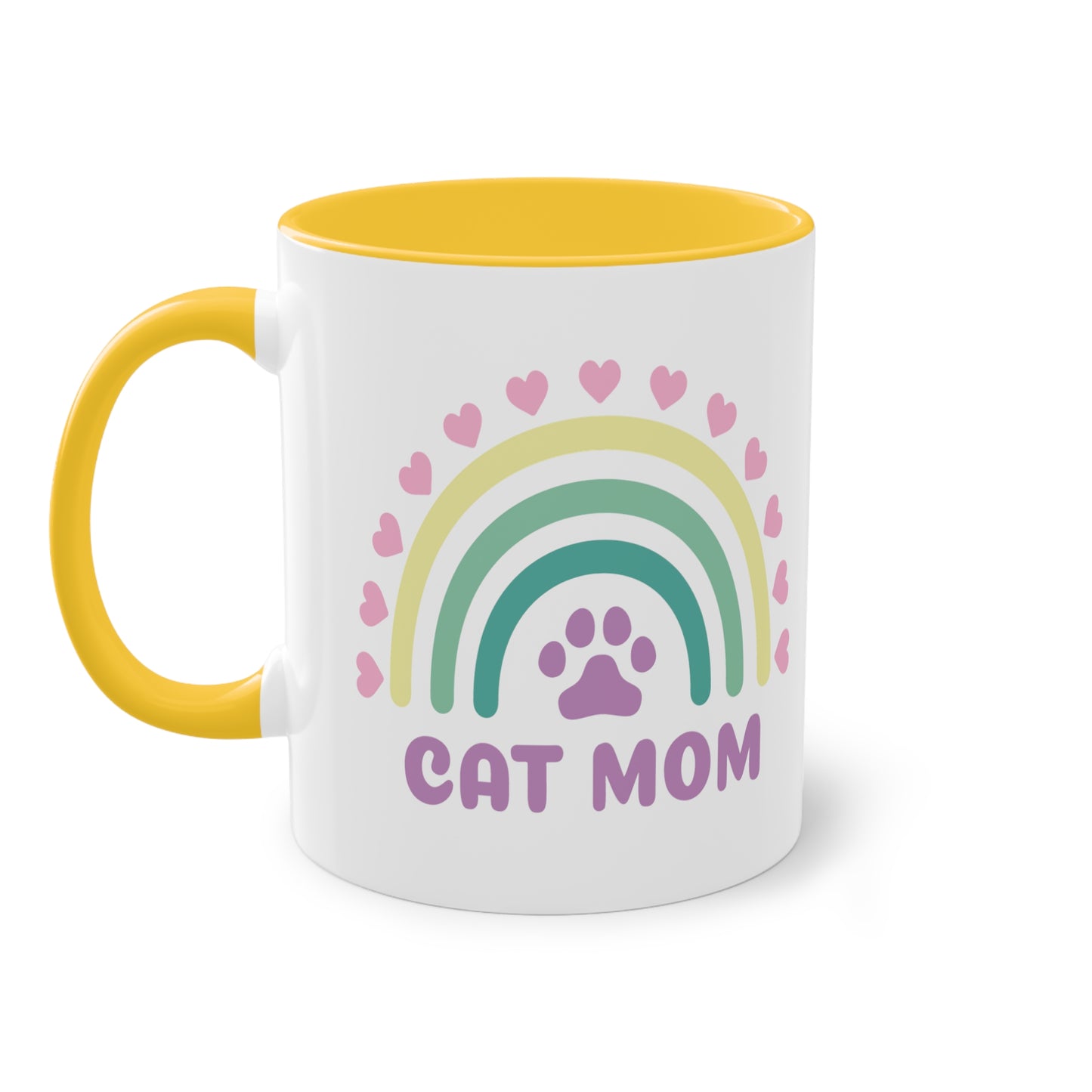 Cat Mom - Zwei-Ton-Kaffeetasse