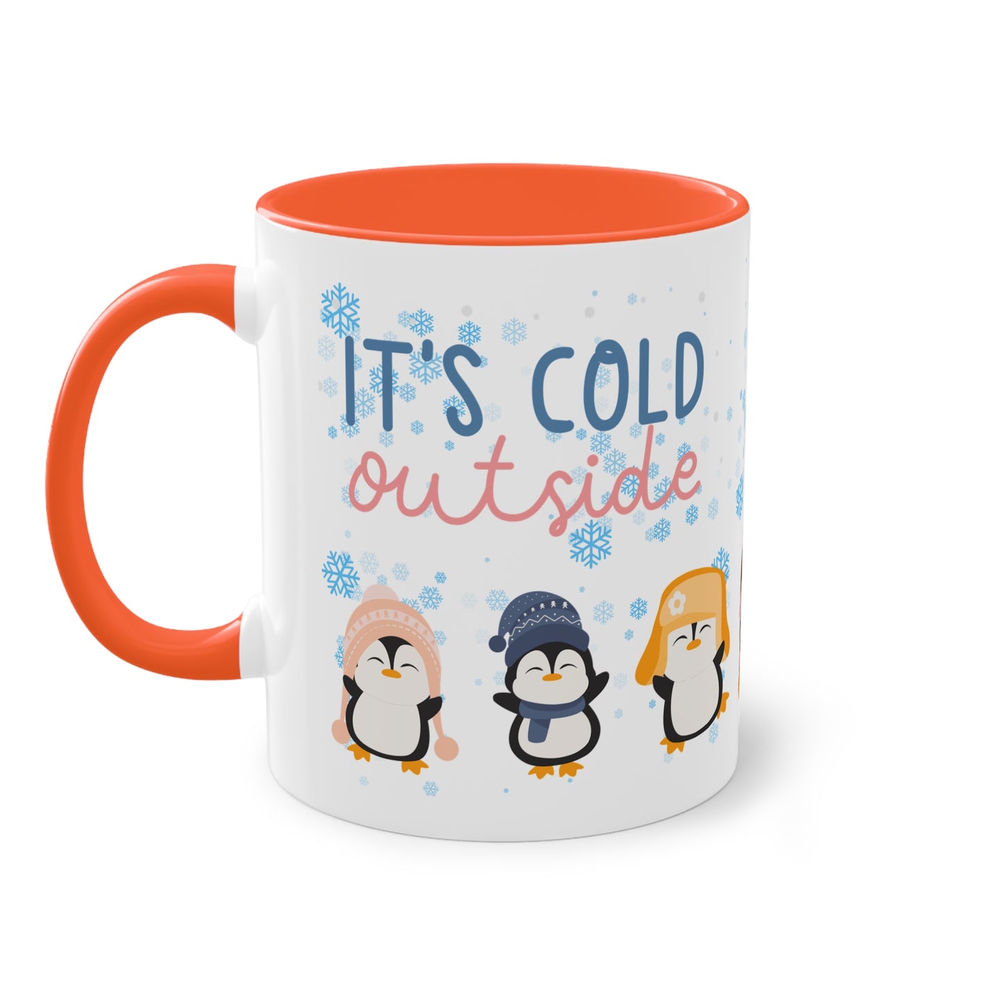 It´s cold outside - Zwei-Ton-Kaffeetasse