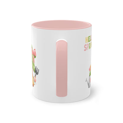 Hello Spring - Zwei-Ton-Kaffeetasse