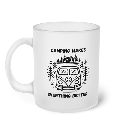 Camping makes everything better (2) - Milchglas Tasse