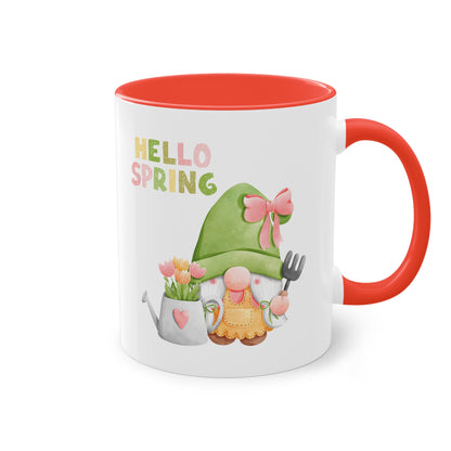 Hello Spring - Zwei-Ton-Kaffeetasse