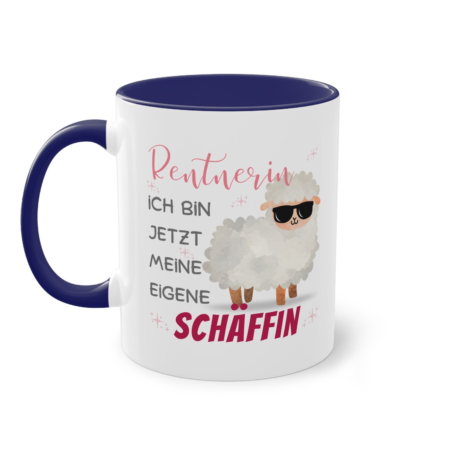 Rentnerin ich bin jetzt meine eigene Schäffin - Zwei-Ton-Tasse