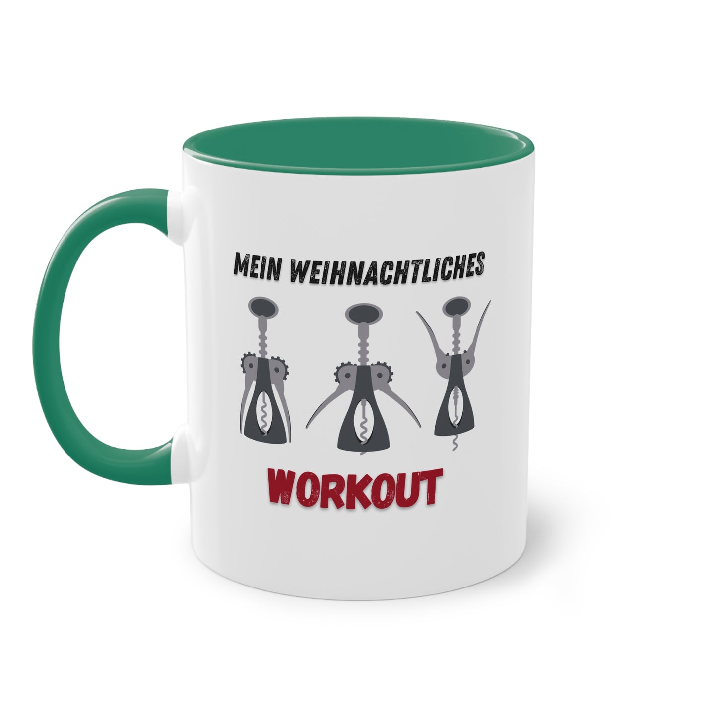 Mein weihnachtliches Workout - Zwei-Ton-Kaffeetasse