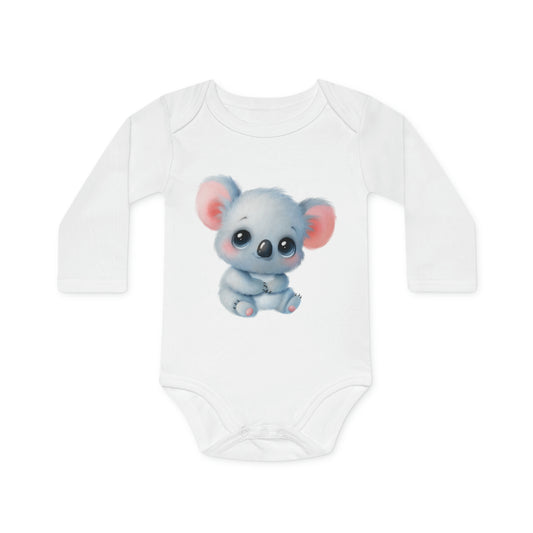 Bio-Langarm-Baby-Strampler - Koala