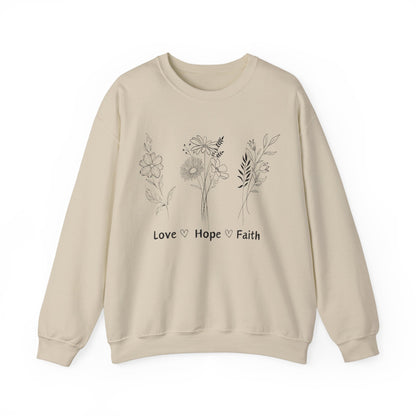 Unisex Sweatshirt - Love Hope Faith