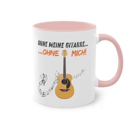 Ohne meine Gitarre...Ohne mich...! - Zwei-Ton-Kaffeetasse