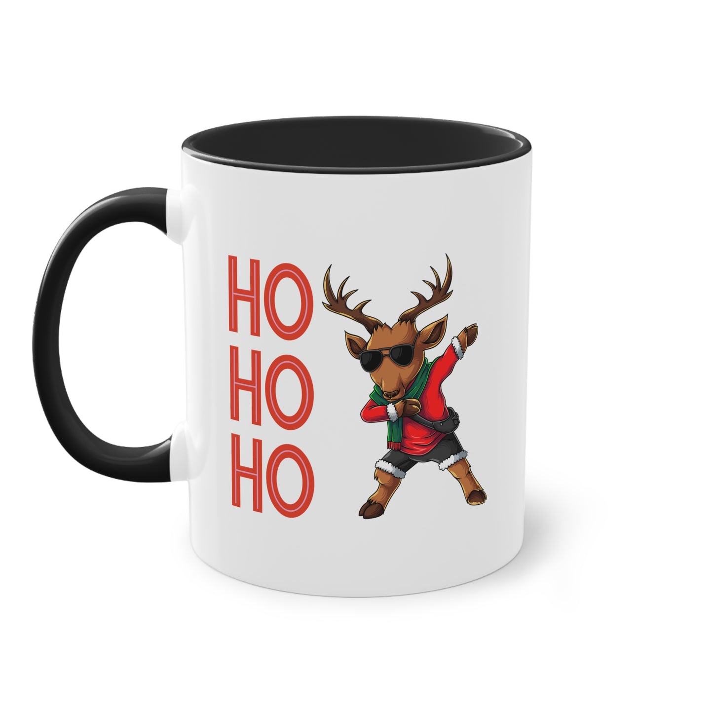 Ho ho ho Rentier  - Zwei-Ton-Kaffeetasse