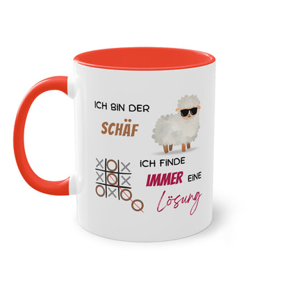 Ich bin der Schäf. Ich finde immer eine Lösung - Zwei-Ton-Tasse