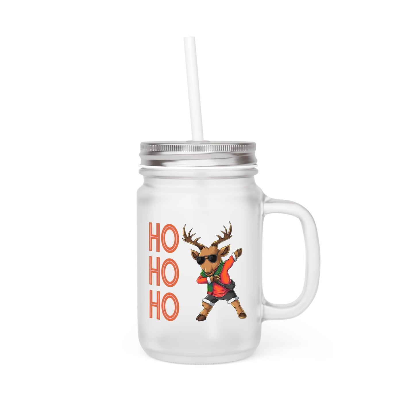 Ho ho ho Rentier  - Mason Jar