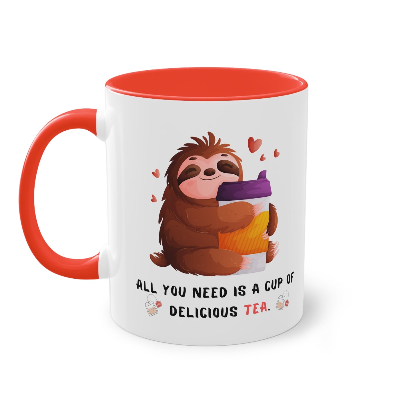 All you need is a cup of delicious tea - Zwei-Ton-Kaffeetasse