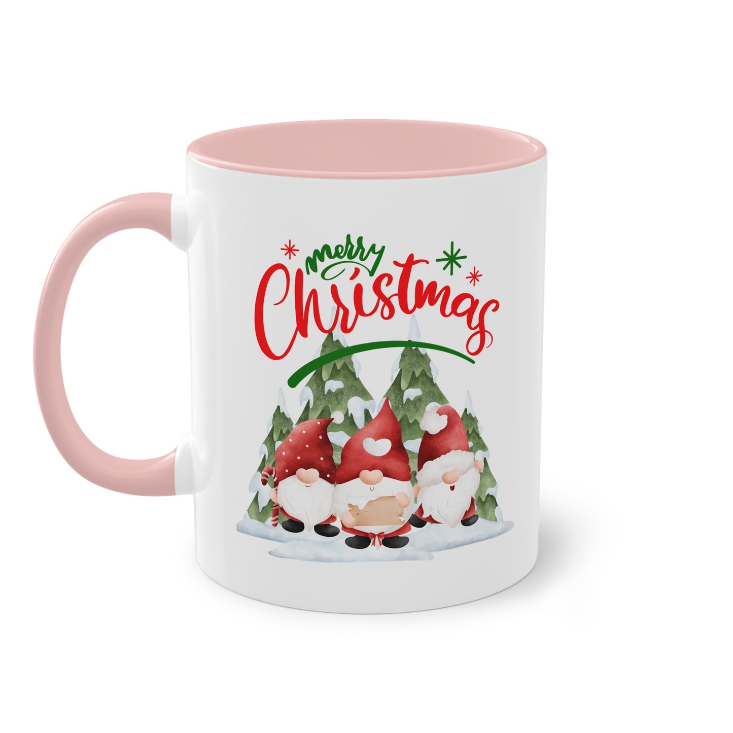 Merry Christmas Wichtel - Zwei-Ton-Tasse