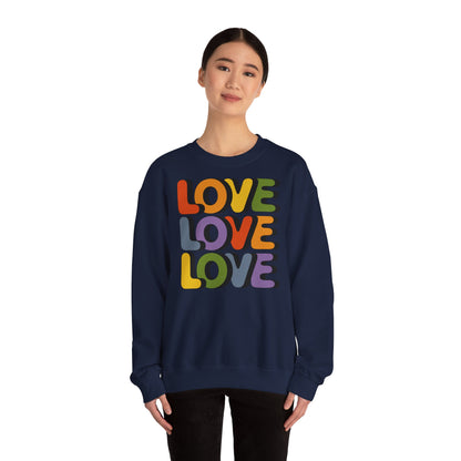 Unisex Sweatshirt - LOVE LOVE LOVE