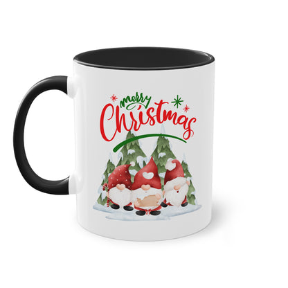 Merry Christmas Wichtel - Zwei-Ton-Tasse
