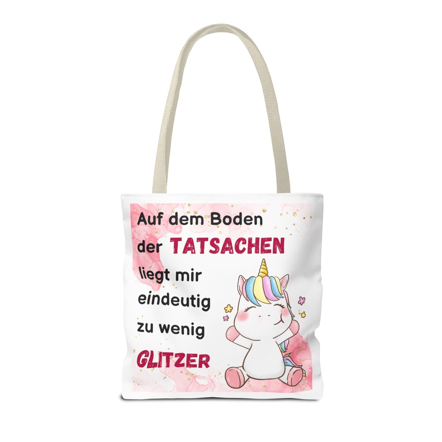 Auf dem Boden der Tatsachen liegt mir eindeutig zu wenig Glitzer - Tragetaschen