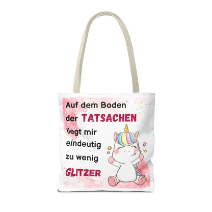 Auf dem Boden der Tatsachen liegt mir eindeutig zu wenig Glitzer - Tragetaschen