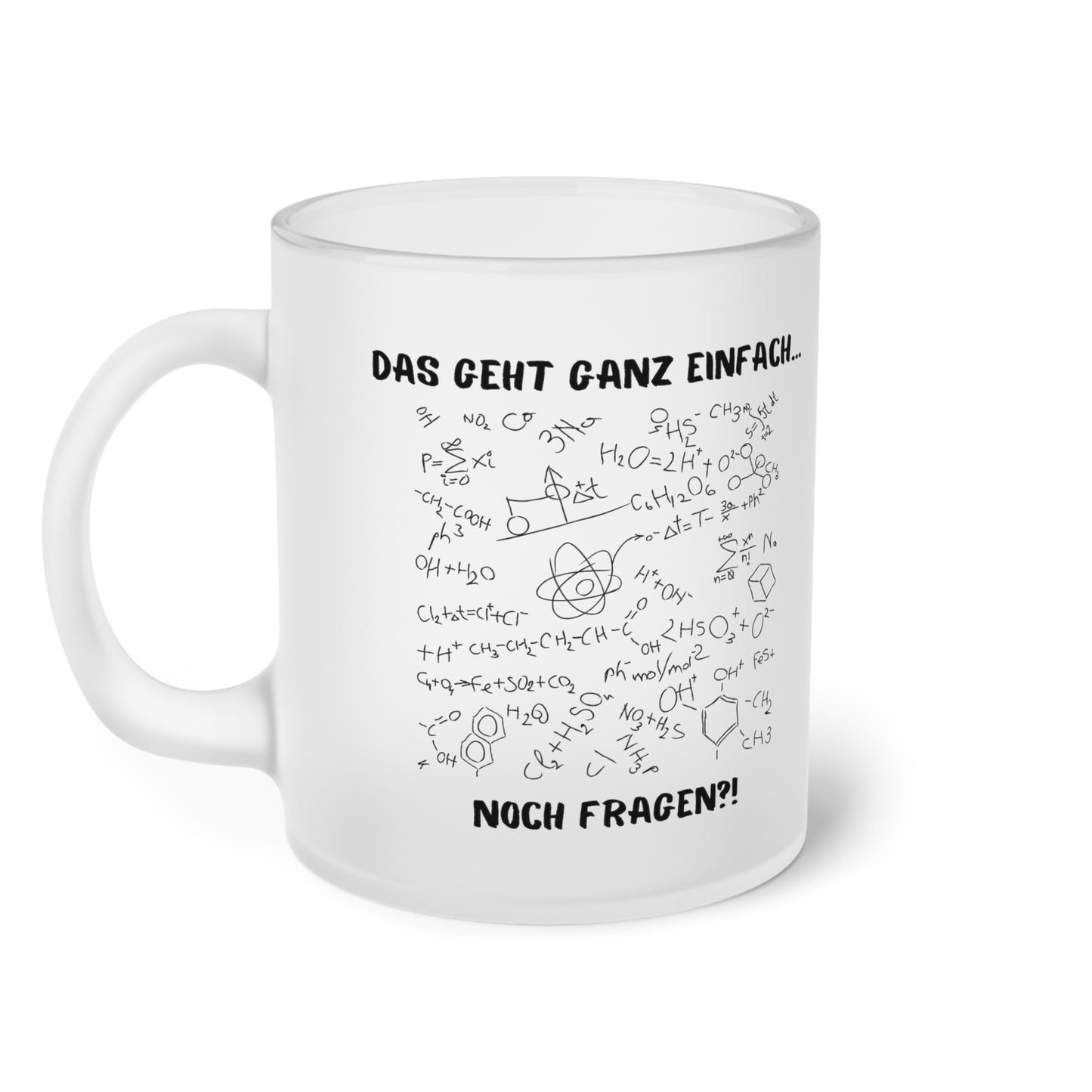 Das geht ganz einfach. Noch Fragen?!  (2) - Milchglas Tasse