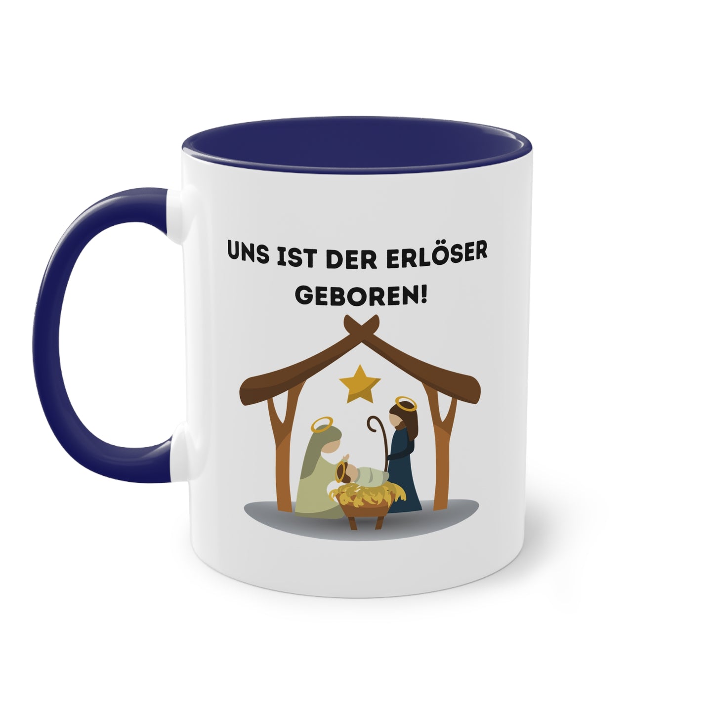 Uns ist der Erlöser geboren! - Zwei-Ton-Tasse