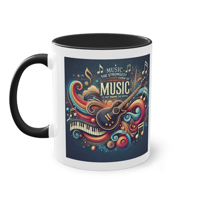 Music the strongest - Zwei-Ton-Kaffeetasse