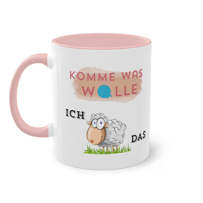 Komme was Wolle ich schaffe das - Zwei-Ton-Kaffeetasse