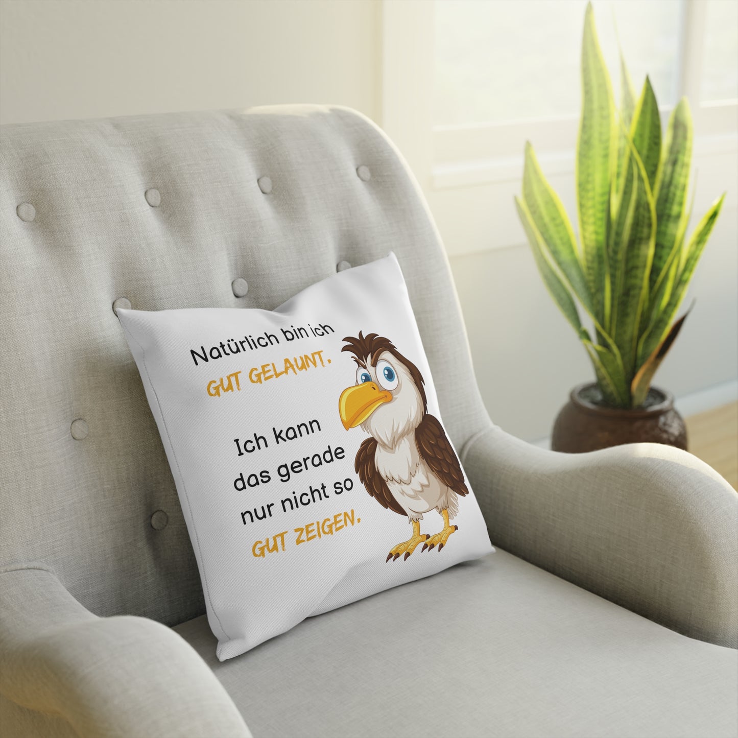 Natürlich bin ich gut gelaunt - Sofa-/Dekokissen