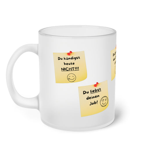 Notiz an mich selber (2) - Milchglas Tasse