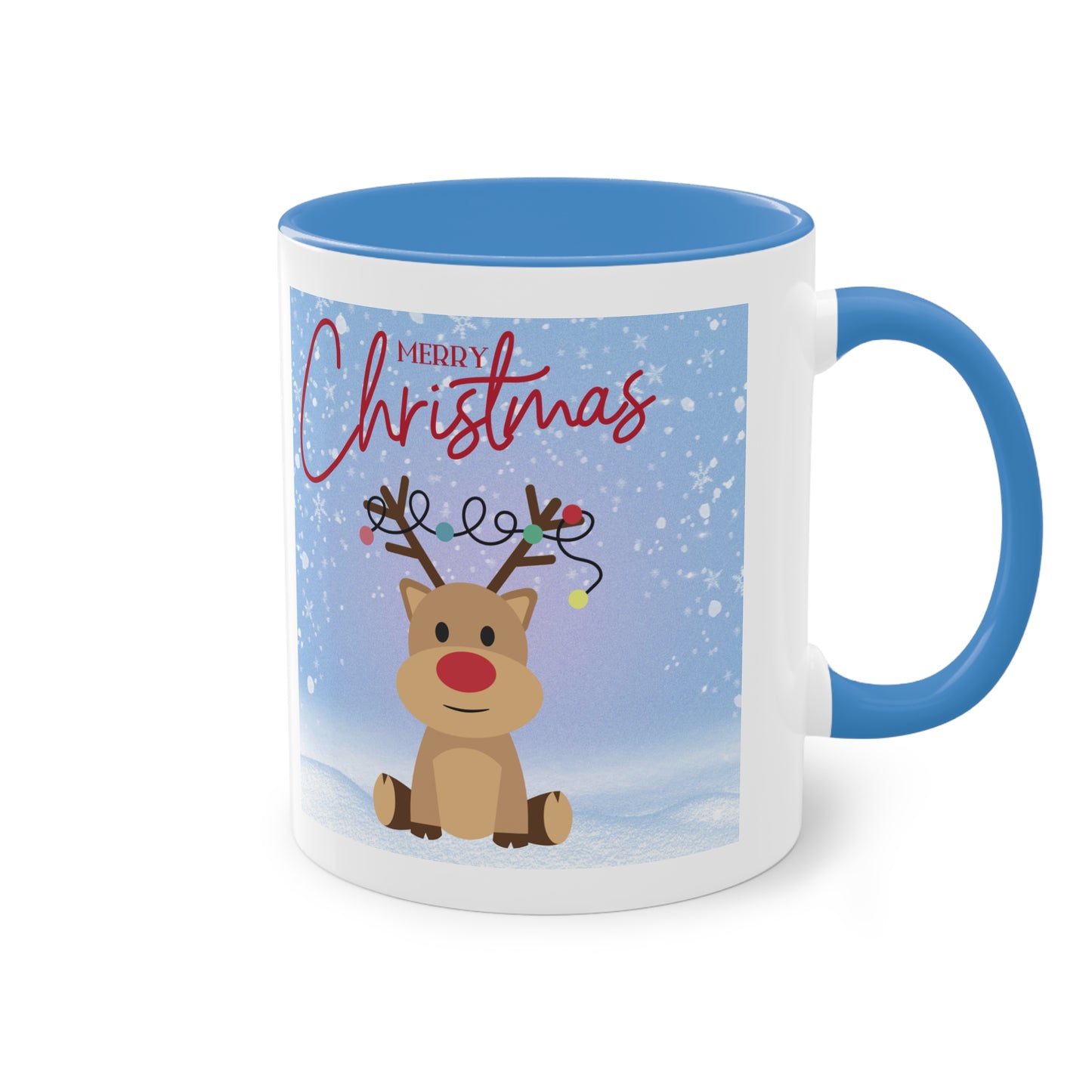 Rentier Merry Christmas - Zwei-Ton-Kaffeetasse