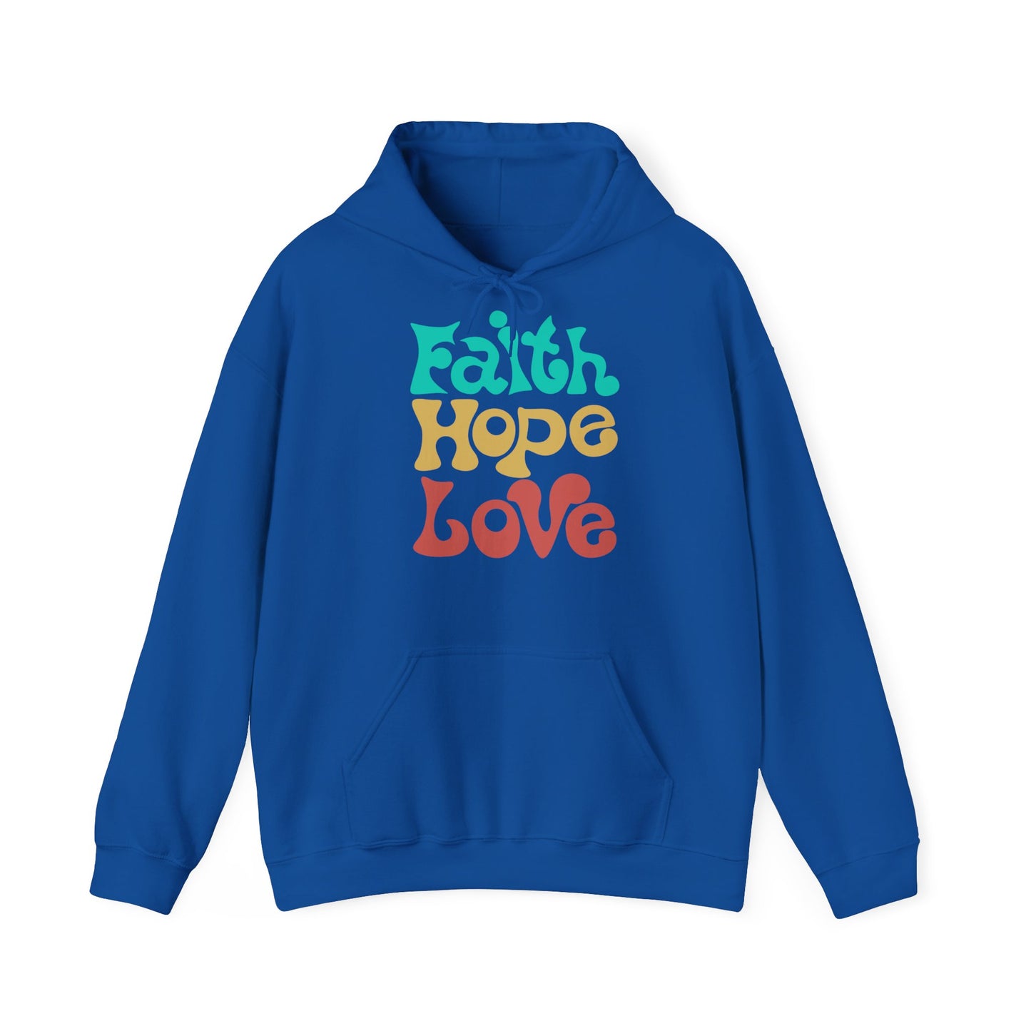 Unisex Hoodie - Faith, Hope, Love