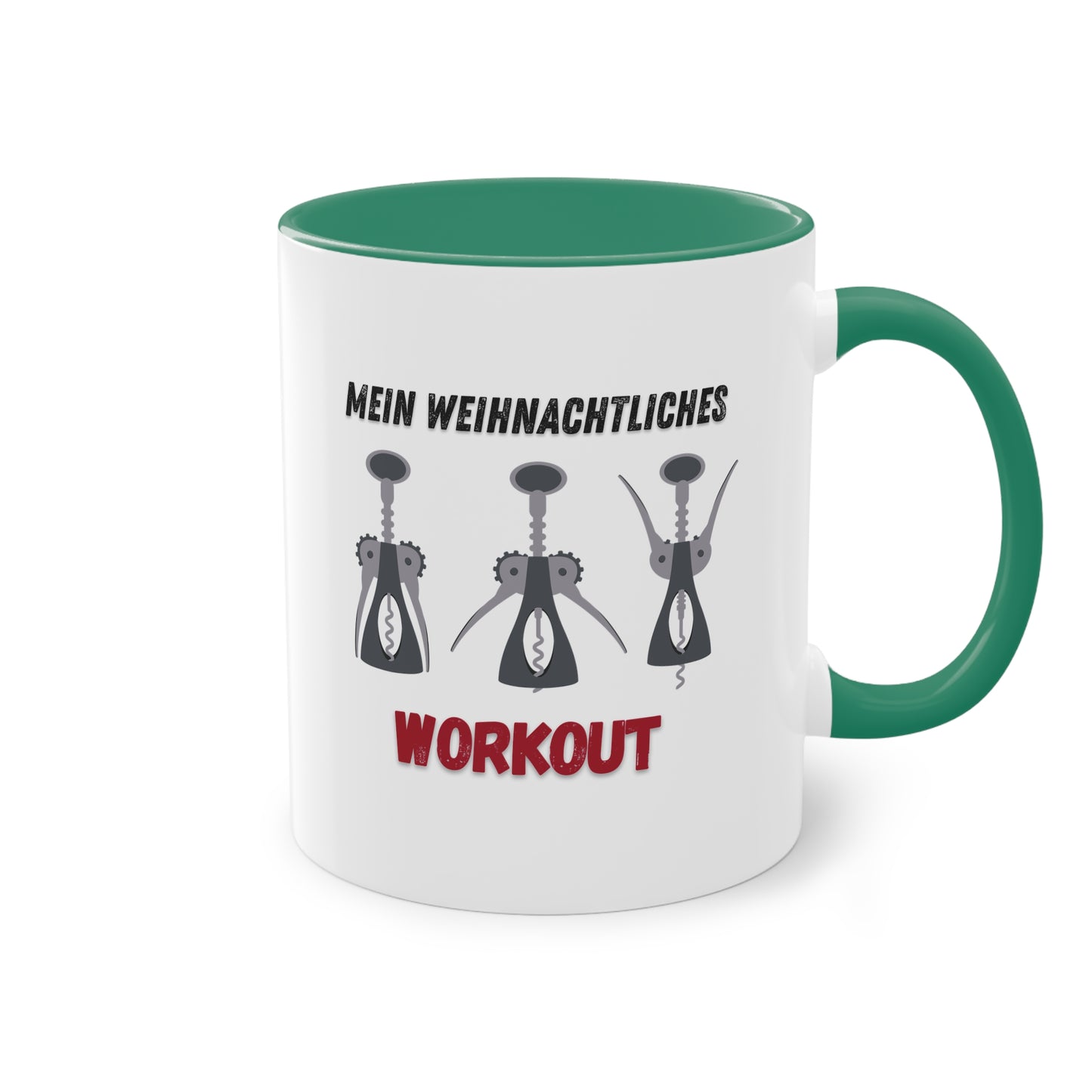 Mein weihnachtliches Workout - Zwei-Ton-Kaffeetasse