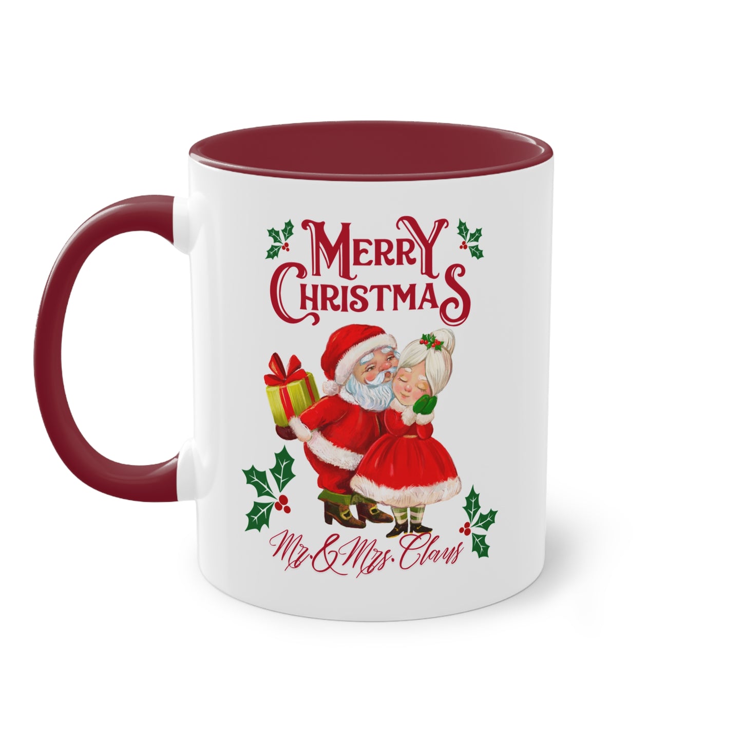 Merry Christmas Mr. & Mrs. Claus - Zwei-Ton-Kaffeetasse