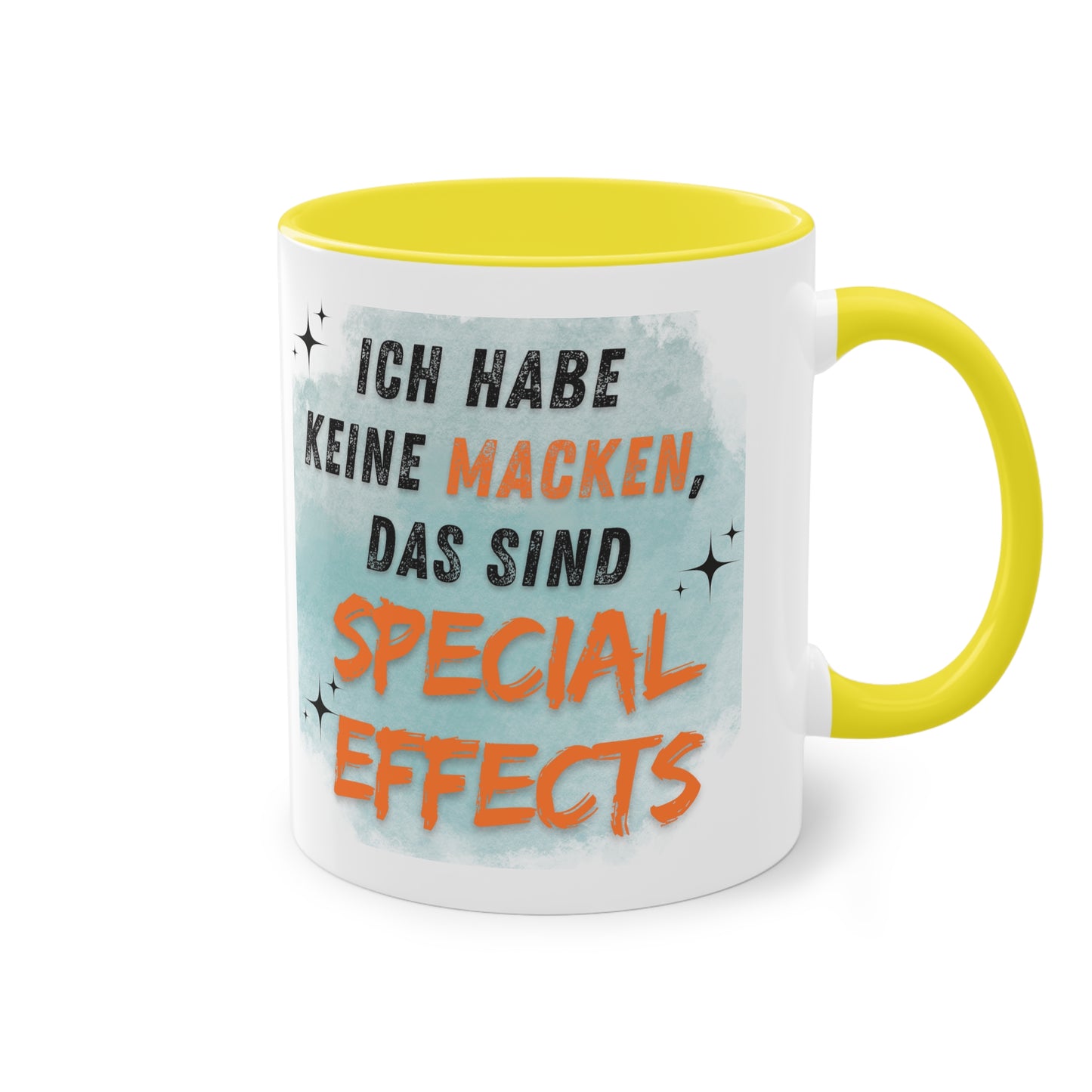 Ich habe keine Macken - Zwei-Ton-Kaffeetasse