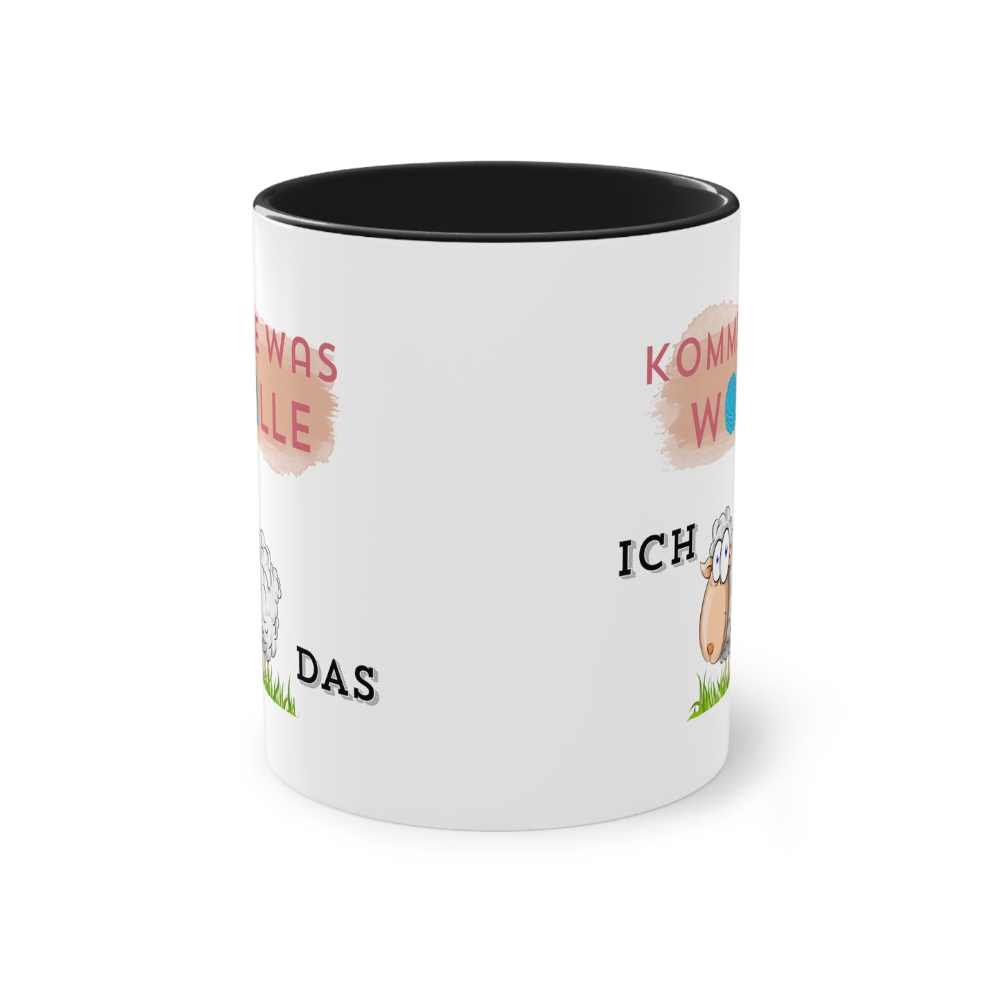 Komme was Wolle ich schaffe das - Zwei-Ton-Kaffeetasse