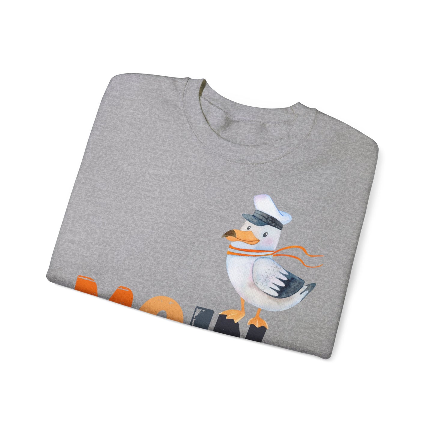 Unisex Sweatshirt -  Moin (bunt) mit Möwe