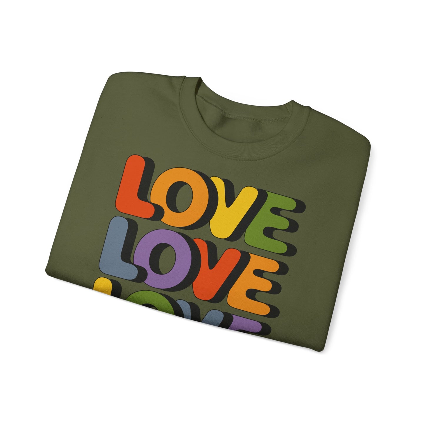 Unisex Sweatshirt - LOVE LOVE LOVE