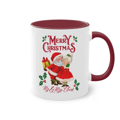 Merry Christmas Mr. & Mrs. Claus - Zwei-Ton-Kaffeetasse