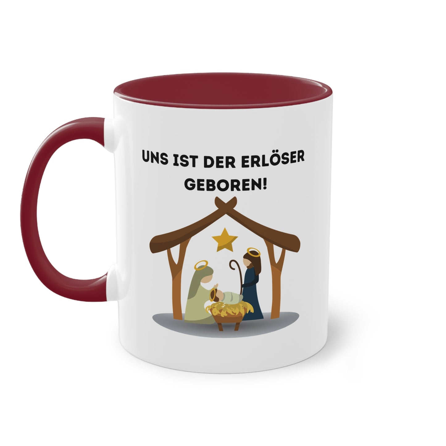 Uns ist der Erlöser geboren! - Zwei-Ton-Tasse