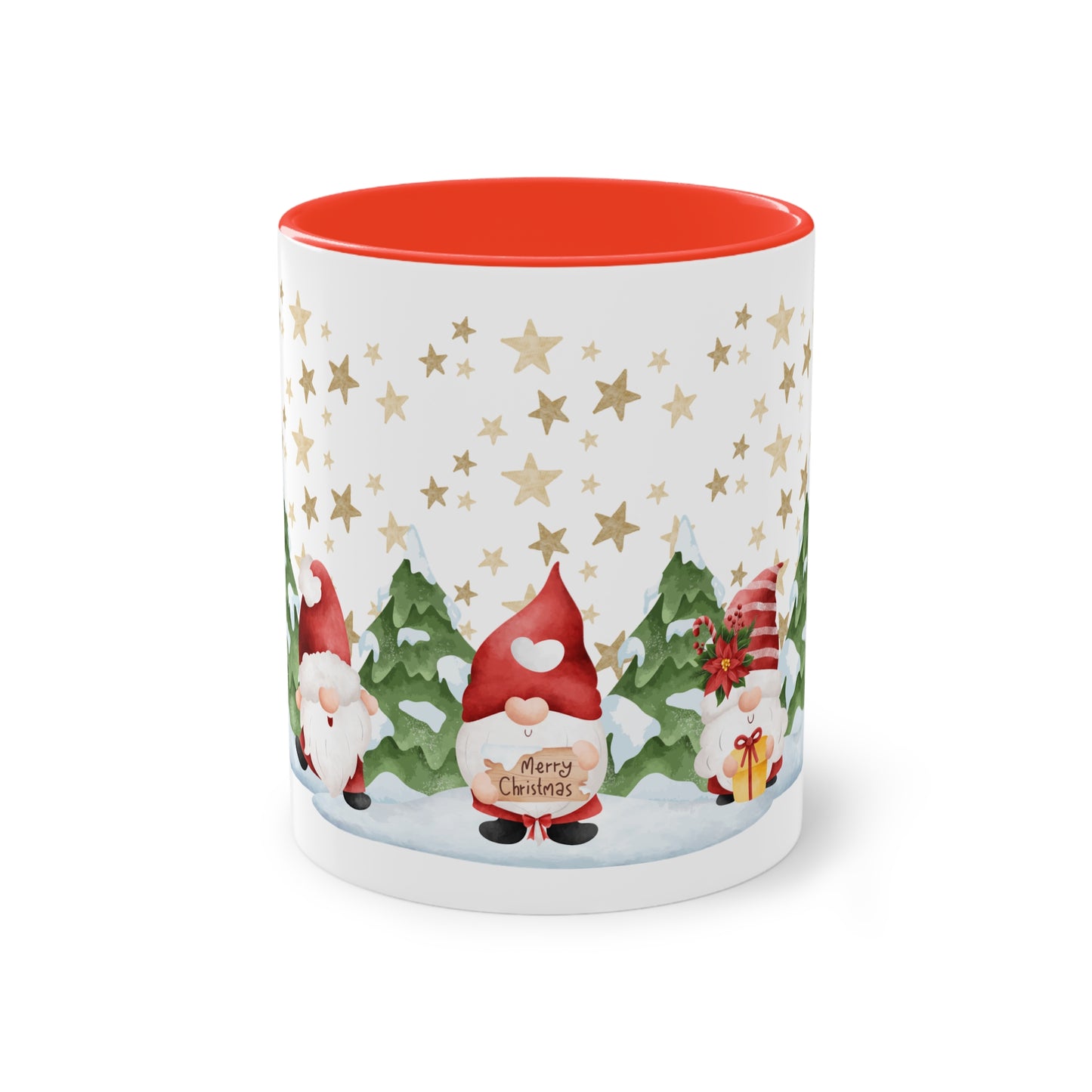 Wichtel, merry Christmas! - Zwei-Ton-Kaffeetasse