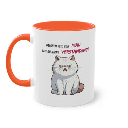 Welchen Teil von Miau - Zwei-Ton-Kaffeetasse