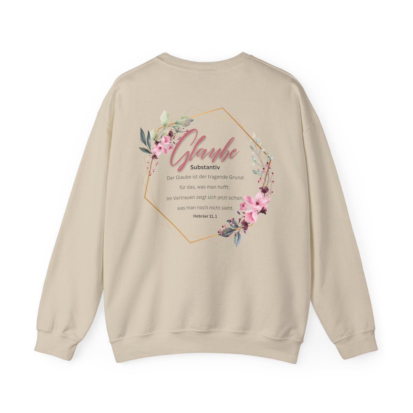 Glaube Substantiv (rosa) - Sweatshirt