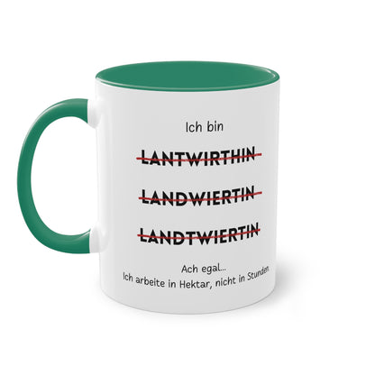 Ich bin Landwirtin - Zwei-Ton-Tasse