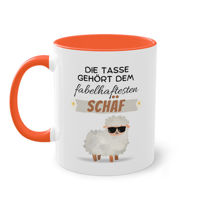 Die Tasse gehört dem fabelhaftesten Schäf - Zwei-Ton-Tasse