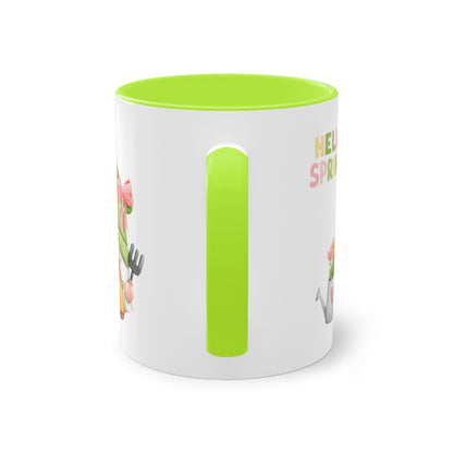 Hello Spring - Zwei-Ton-Kaffeetasse