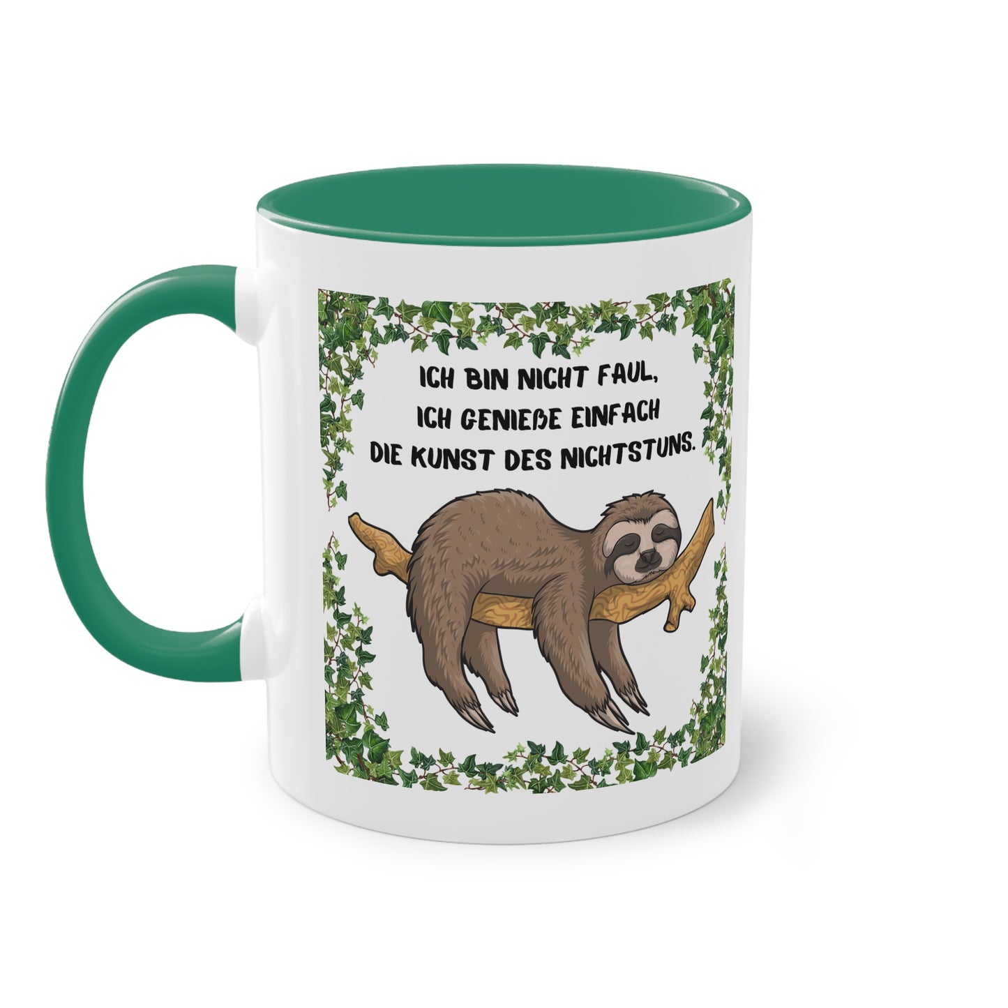 Ich bin nicht faul. Ich genieße einfach die Kund des Nichts-Tuns - Zwei-Ton-Tasse