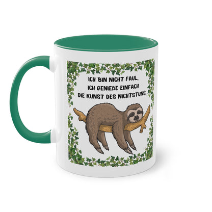 Ich bin nicht faul. Ich genieße einfach die Kund des Nichts-Tuns - Zwei-Ton-Tasse