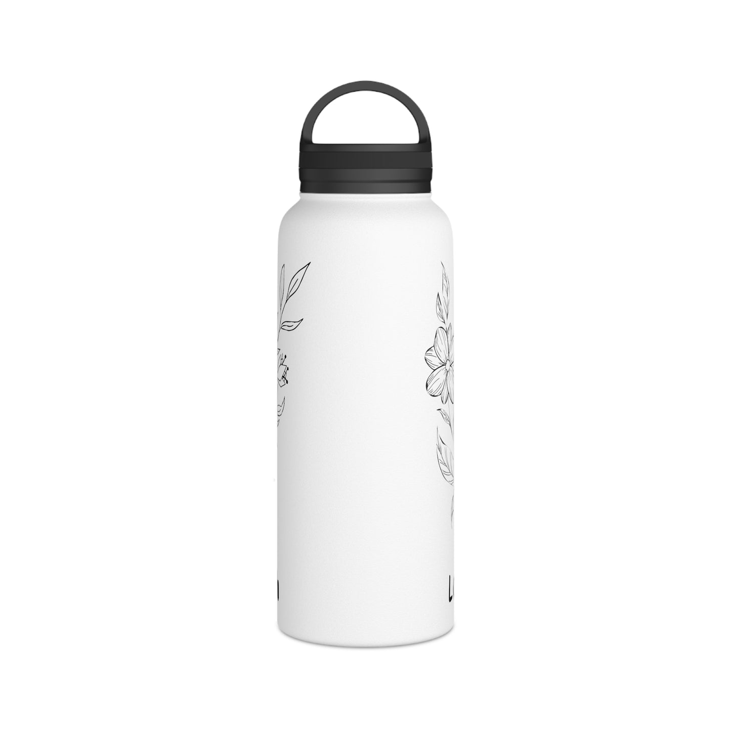 Love, Hope, Faith - Edelstahl-Wasserflasche